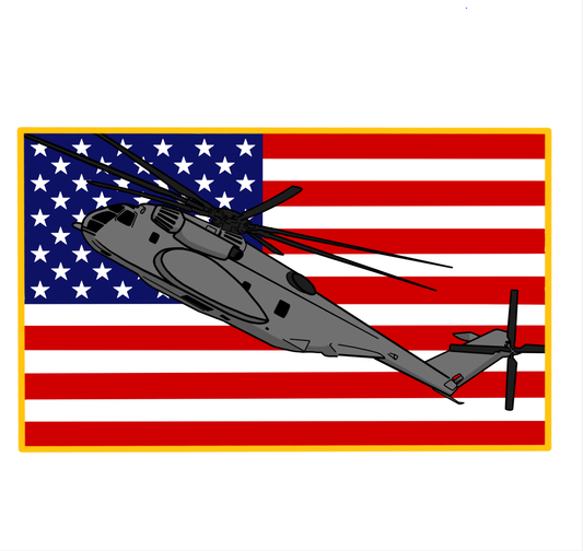 MH-53E American Flag Patch
