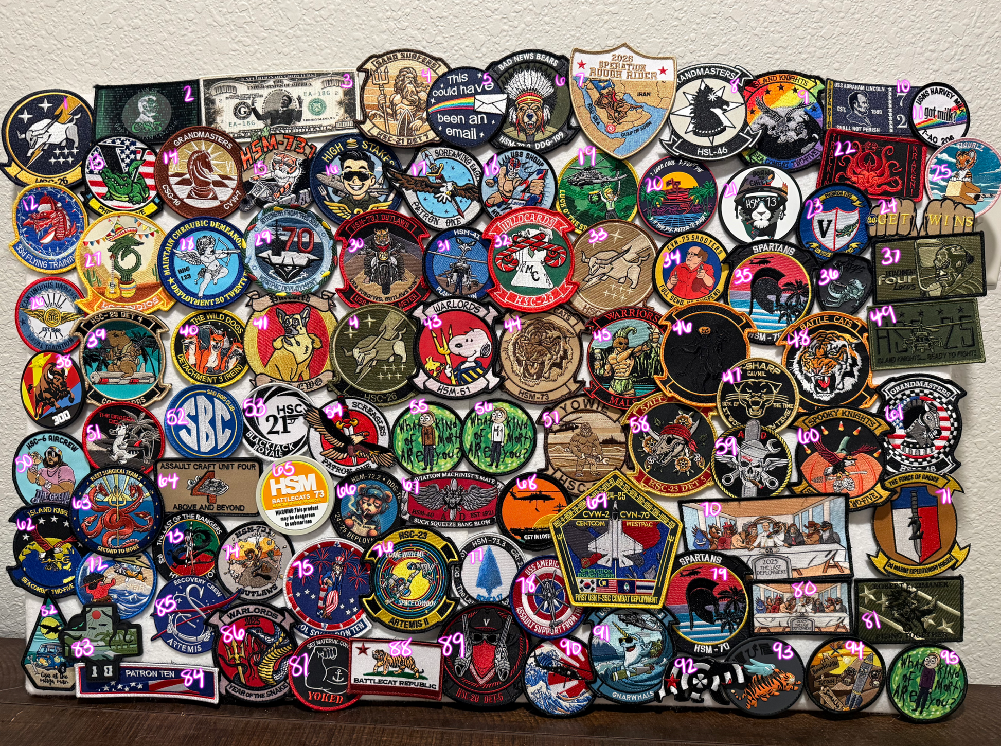 Collection of various patches